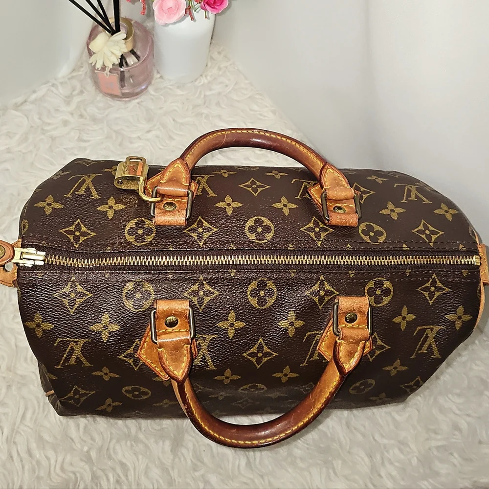Louis Vuitton Speedy 30 Monogram Brown Handbag - Picture 5 of 16